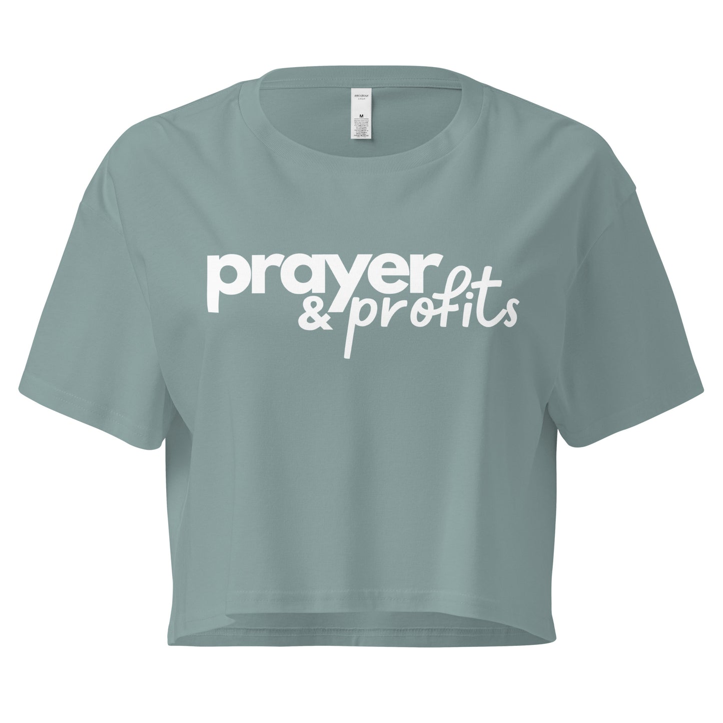 Prayer & Profits Women's Crop Top