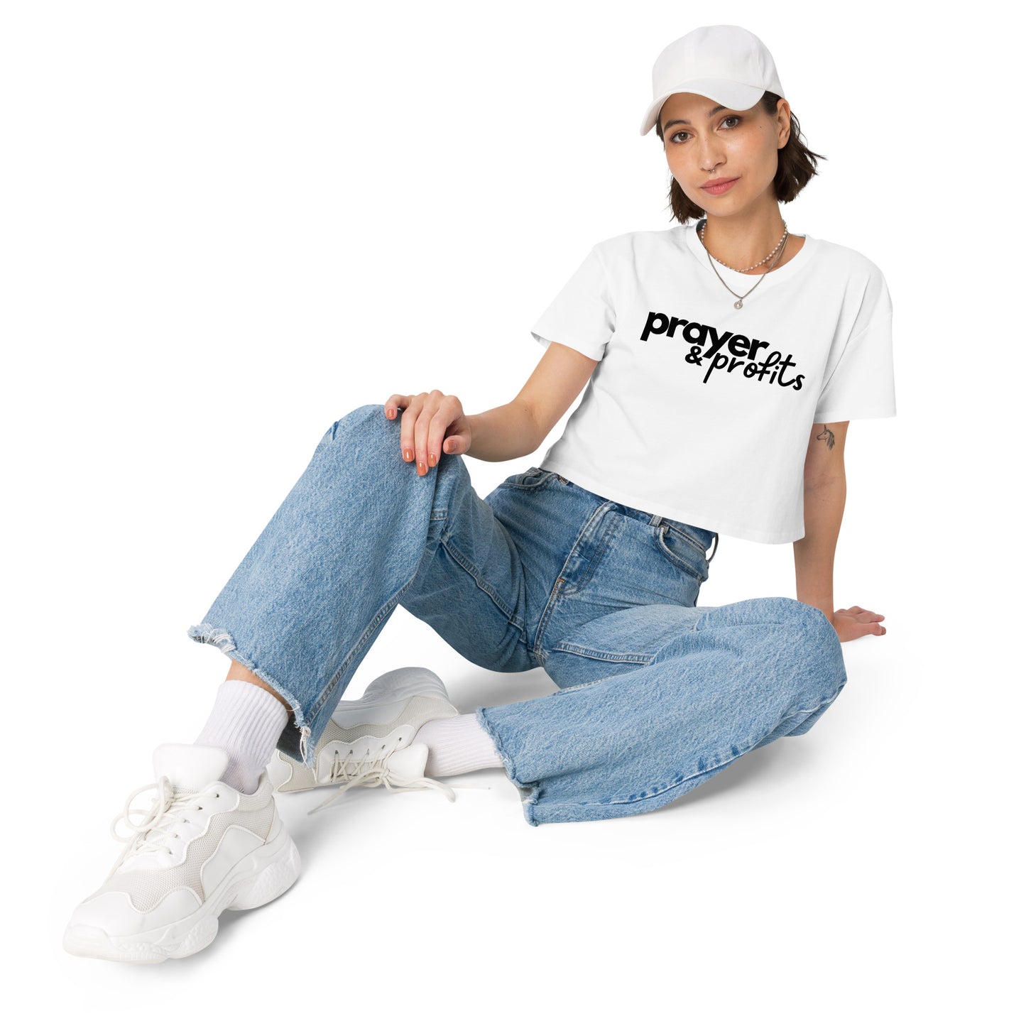 Prayer & Profits Women's Crop Top