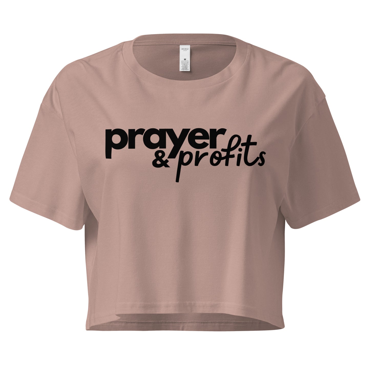 Prayer & Profits Women's Crop Top