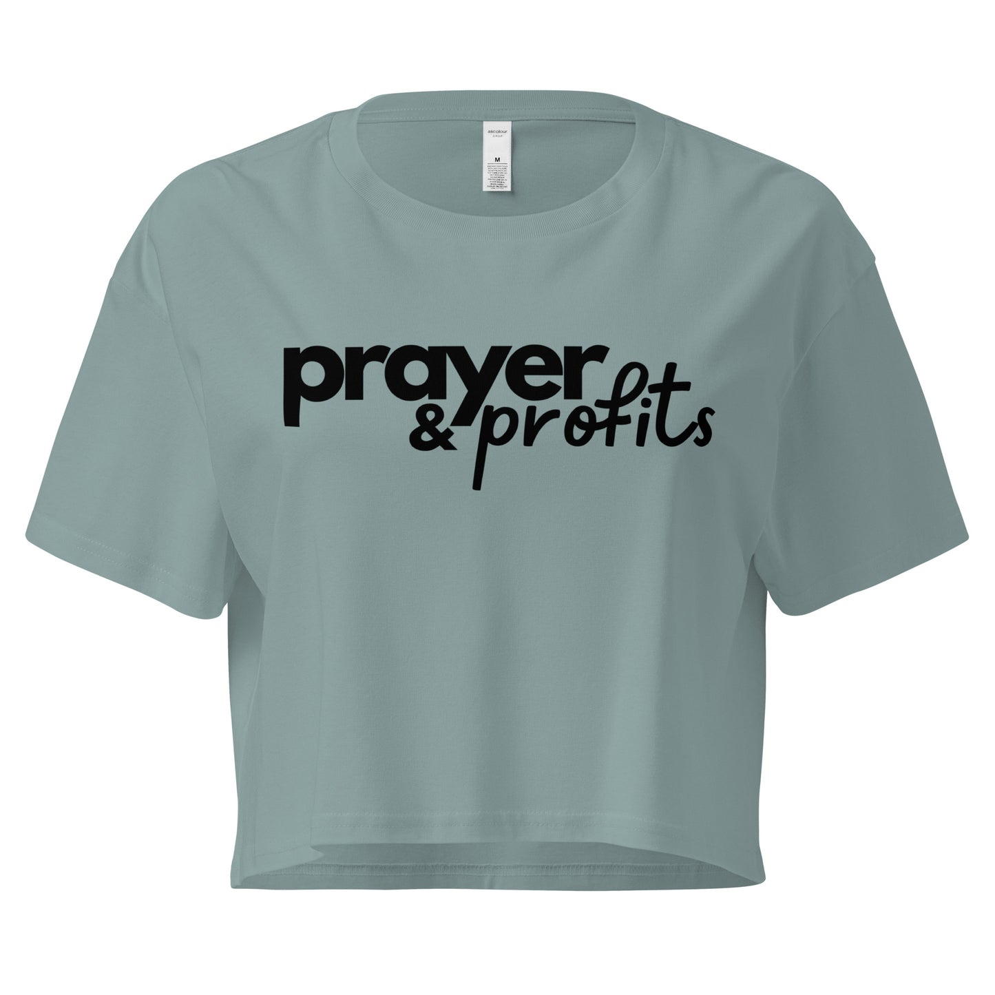 Prayer & Profits Women's Crop Top