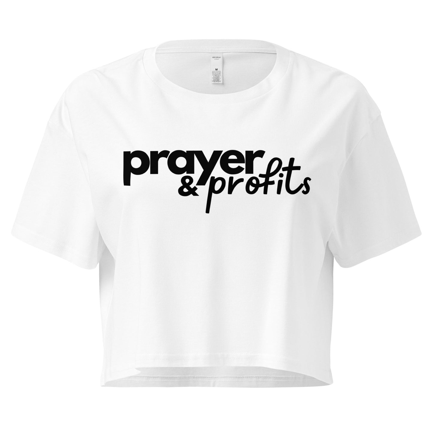 Prayer & Profits Women's Crop Top